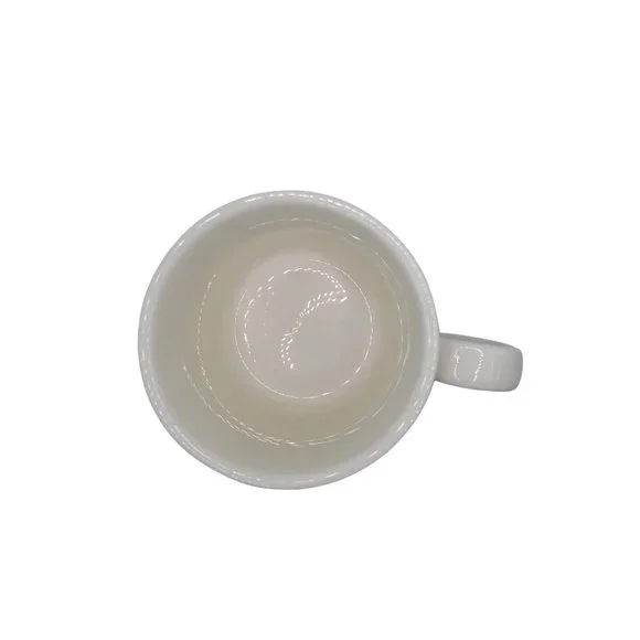 Rare Vintage Early Rae Dunn M Studios Cat Mug Meow Mug White Ceramic Mug